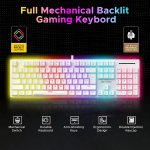 Ant Esports MK3400 Pro V3 RGB Mechanical Keyboard Brown Switch - White