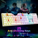 Ant Esports MK3400 Pro V3 RGB Mechanical Keyboard Red Switch - white