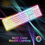 Ant Esports MK3400 Pro V3 RGB Mechanical Keyboard Red Switch - white