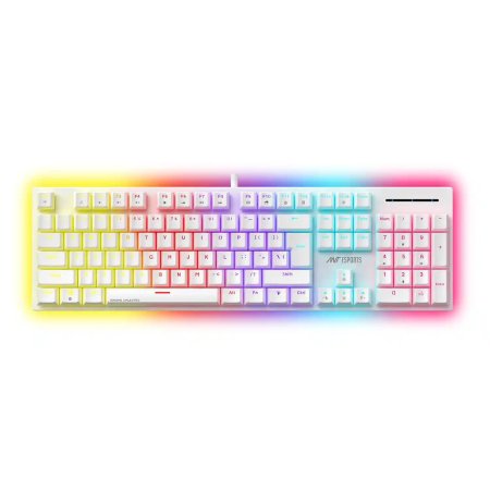 Ant Esports MK3400 Pro V3 RGB Mechanical Keyboard Red Switch - white