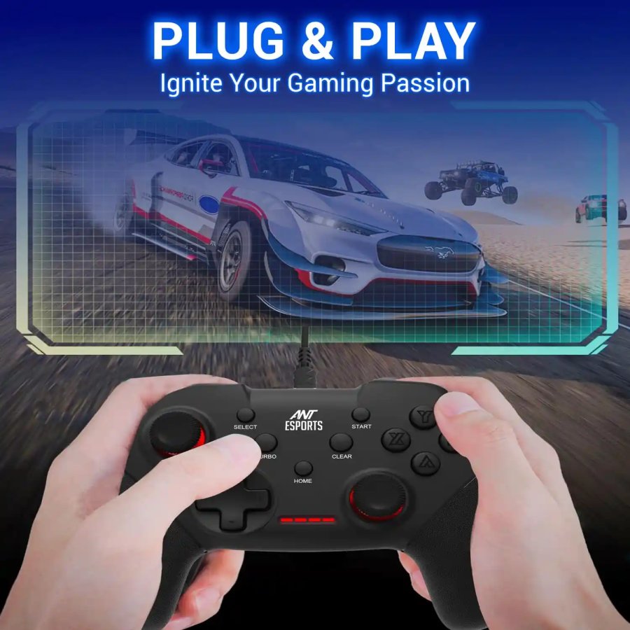 Ant Esports GP100 Wired Gamepad Black