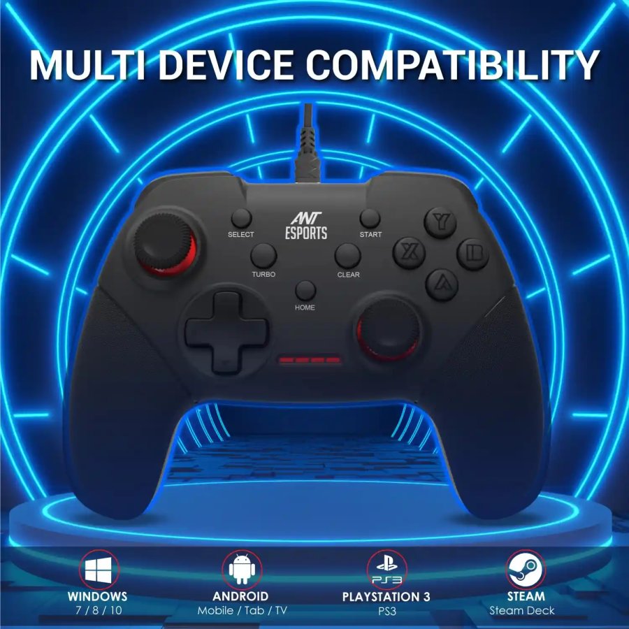 Ant Esports GP100 Wired Gamepad Black
