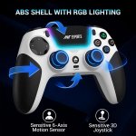 Ant Esports SUPERNOVA RGB 3-Mode Wireless Gaming Controller White
