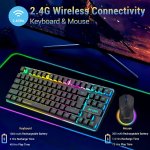 Ant Esports KM730 Pro Wireless TKL Gaming Keyboard Mouse Combo