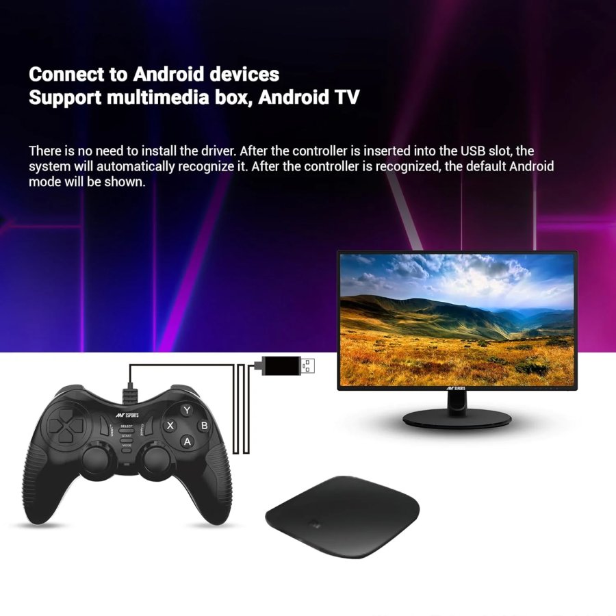 Ant Esports GP115 Wired Gamepad with Dual Vibration for PC