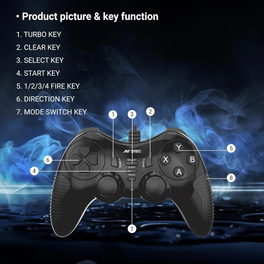 Ant Esports GP115 Wired Gamepad with Dual Vibration for PC