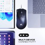 CYBEART Ghost 49g Ultra-Light Wired Gaming Mouse Black