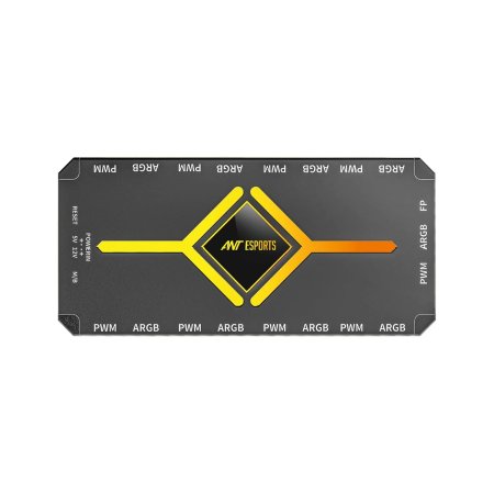 Ant Esports AFH90 2 in 1 ARGB PWM Fan Hub Black